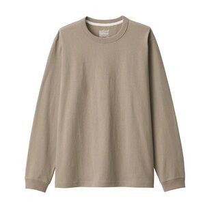 Heavyweight Jersey Long Sleeve T-Shirt Beige Men Muji